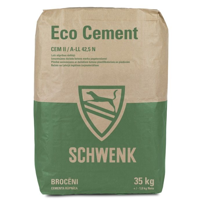 Ķaļķakmens portlandcements CEM II/A-LL 42,5 N Eco cement 35kg